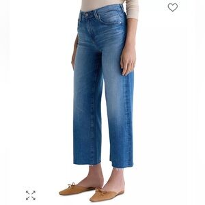 AG Adriano Goldschmied Jeans Women 29Blue Saige High Rise Wide Leg Crop Denim